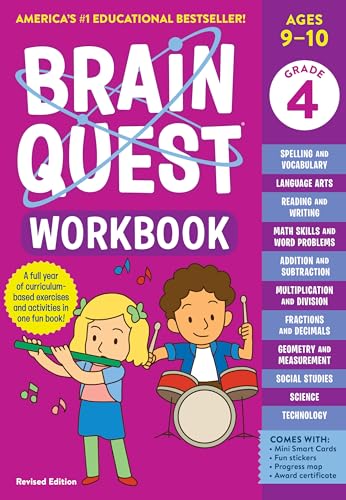 Brain Quest Workbook: 4th Grade Revised Edition: Grade 4 (Brain Quest Workbooks) von Workman Publishing